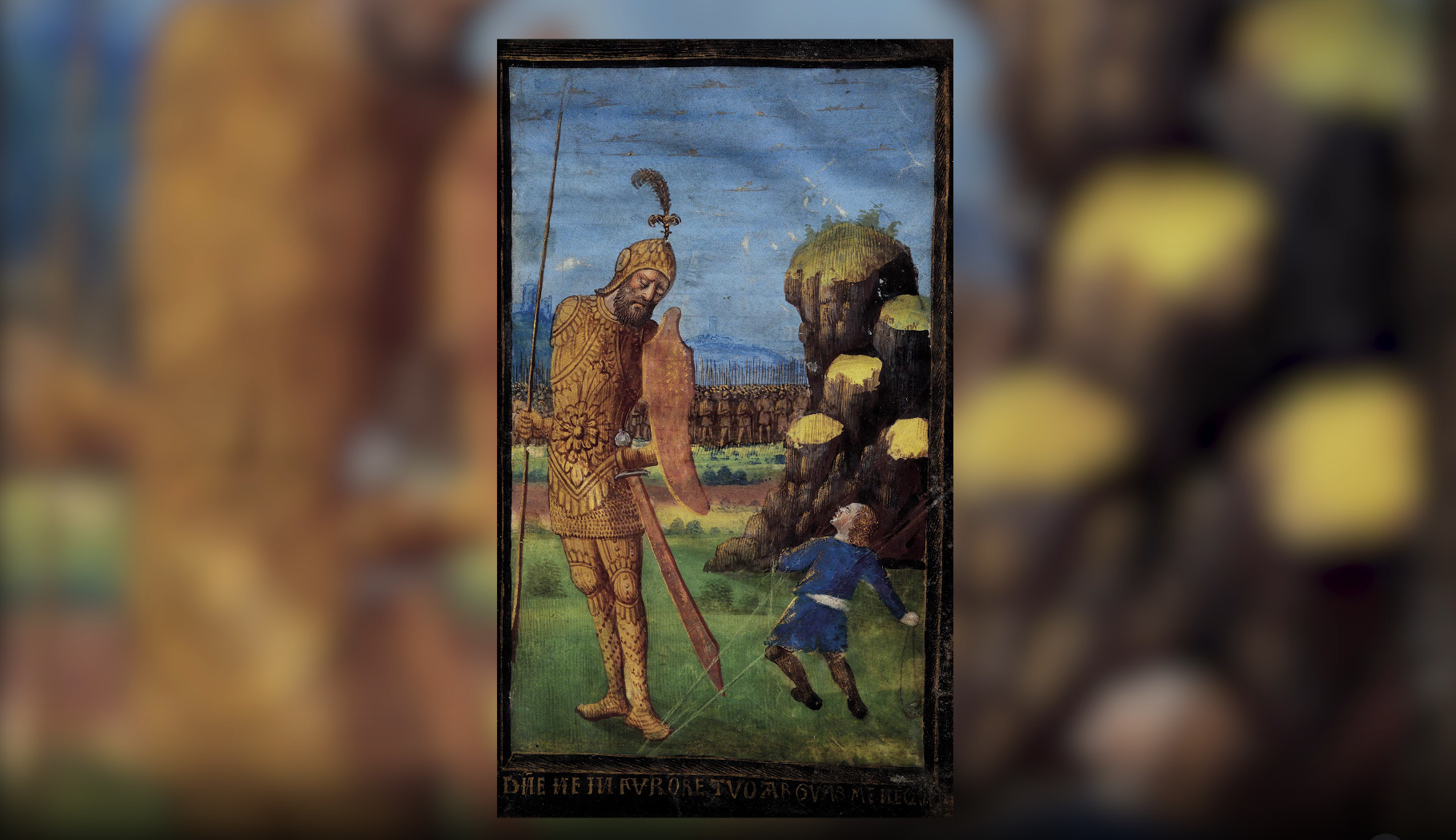 Toile David et Goliath